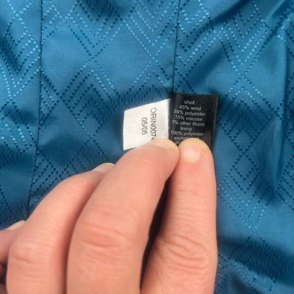 The Limited Blazer Size 6 Multicolor Paisley Textured Trim Artsy Wool Blend - Picture 6 of 11